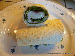 recette - Wraps au tzatziki et au jambon