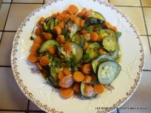 Panaché de carottes et de courgettes