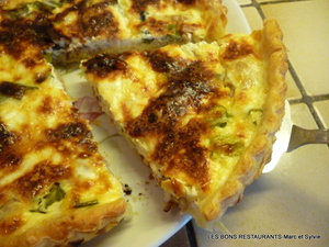 recette - Quiche aux tiges d'oignons nouveaux et au thon