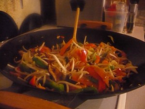 recette - Légumes sautés au wok