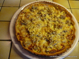 Quiche aux poivrons et au thon