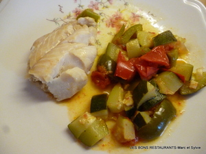Filet de lieu aux légumes d'été