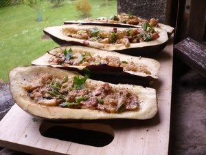 recette - Aubergines farcies