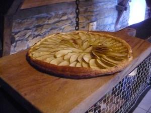 recette - Tarte (sans moule) rhubarbe, citron, pomme.