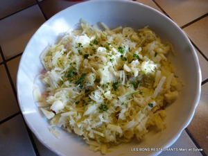 Salade de chou de Siam et de pommes fruits