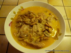 recette - Sauté de veau aux champignons