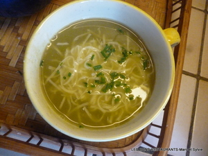 recette - Potage aux poireaux et au riz