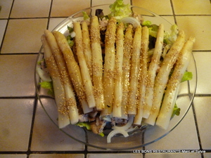 recette - Salade gourmande aux asperges