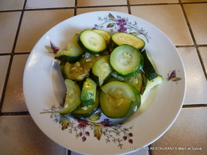 Courgettes à l'ail