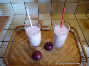 recette - Milk-shake aux prunes et à la vanille Bourbon de Madagascar