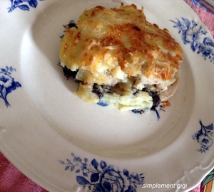 recette - Parmentier de boudin noir et blanc aux pommes