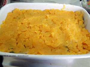 Parmentier butternut et oseille