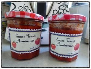 Petites conserves de sauce tomate version avec Thermomix