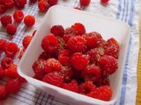 recette - Préparation des framboises avant congélation