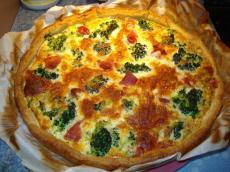 recette - Quiche au brocoli et au jambon ganda