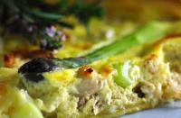 recette - Quiche aux asperges, poulet et citrons confits