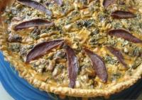 recette - Quiche aux fanes de radis et magrets de canard