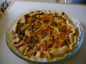 recette - Quiche aux deux saumons