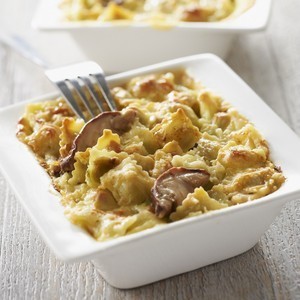 recette - Gratin de ravioles aux cèpes
