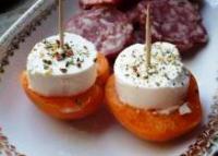 Abricots au fromage de chèvre