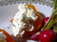 Abricots et tomates au chèvre frais