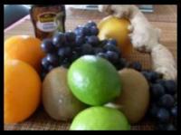 recette - Agrumes et kiwis au sirop de vanille