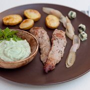 recette - Aiguillettes de canard aux échalotes et sauce au roquefort