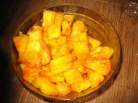 recette - Ananas à la cannelle et au safran