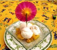 recette - Ananas au rhum et glace noix de coco