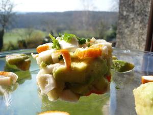 recette - Assiette d'avocat au surimi