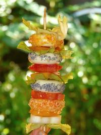 Babybels en brochette