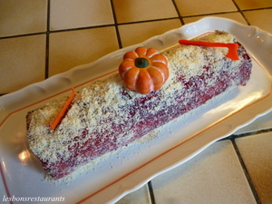 recette - Biscuit roulé à la confiture ou ma bûche d'Halloween