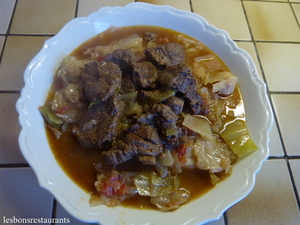 recette - Boeuf au chou