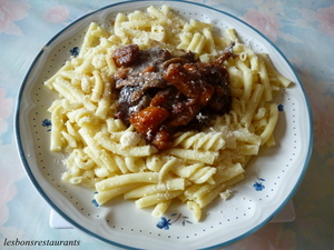 recette - Boeuf bourguignon aux pâtes