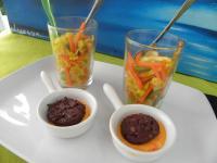 recette - Boudin noir sur coulis de poivrons