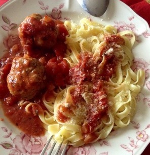 recette - Boulettes aux 2 viandes, sauce tomate