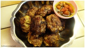 recette - Boulettes de boeuf aux lardons