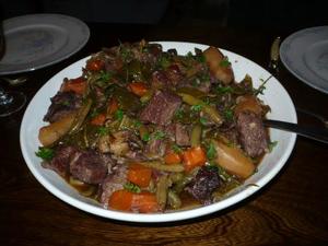 Bourguignon de légumes cuit au four