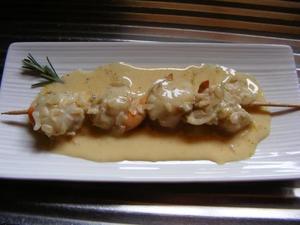 recette - Brochettes de St Jacques