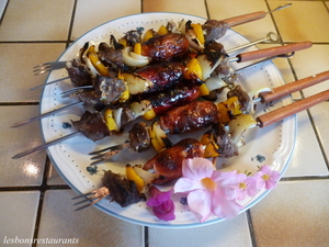 recette - Brochettes marinées