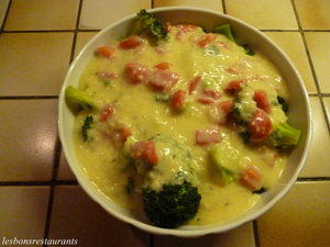 recette - Brocolis sauce au fromage