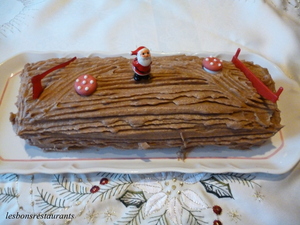 Bûche de Noël à la crème de marrons