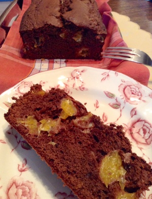 recette - Cake au chocolat et mandarines