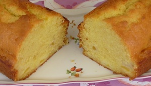 recette - Cake aux pêches 