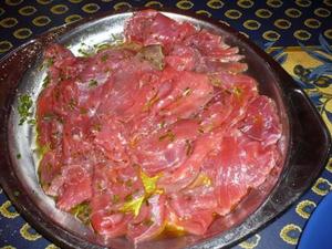 recette - Carpaccio de boeuf au citron