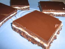 recette - Carrés de chocolat à la menthe