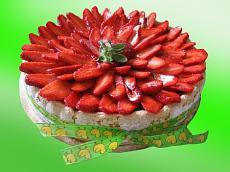 recette - Charlotte mangues et fraises