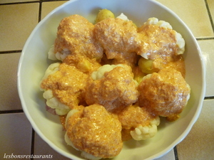 recette - Chou-fleur à l'indienne