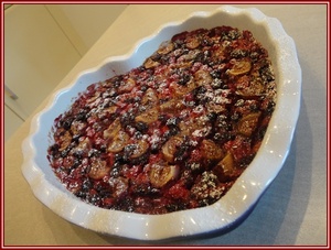 recette - Clafoutis aux fruits rouges et figues