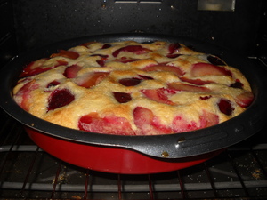 recette - Clafoutis aux prunes sans gluten